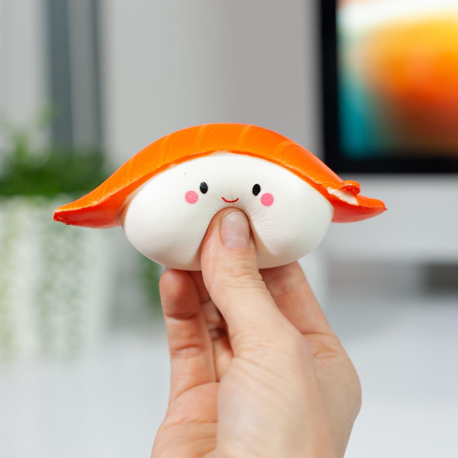 Smiling Salmon Nigiri Sushi Scented Squishy Foam Toy | Japanese Anime Collection