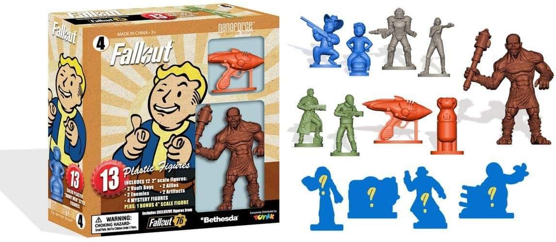 Fallout Nanoforce S1 Army Builder Figures - Boxed Version 4 | Free Shi