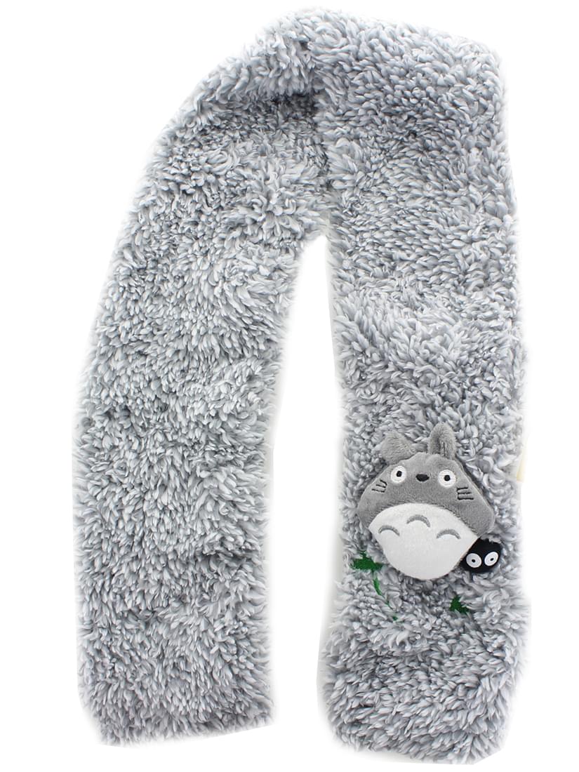 My Neighbor Totoro Gray Small Shaggy Scarf Free Shipping