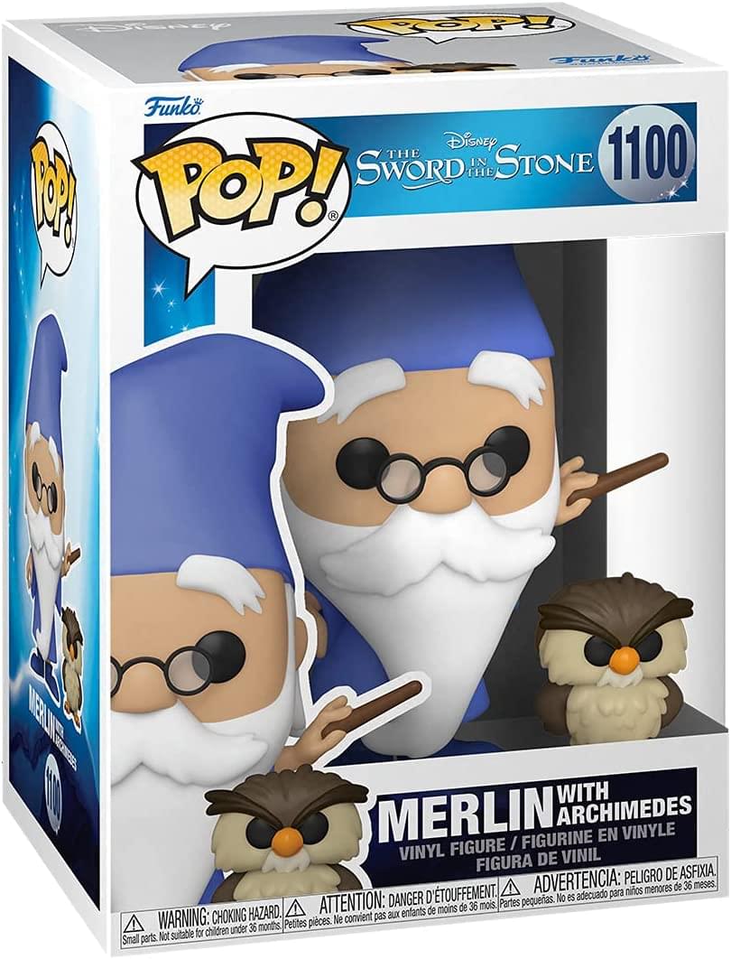 Disney The Sword in the Stone Funko POP Vinyl Figure | Merlin w/ Archimedes