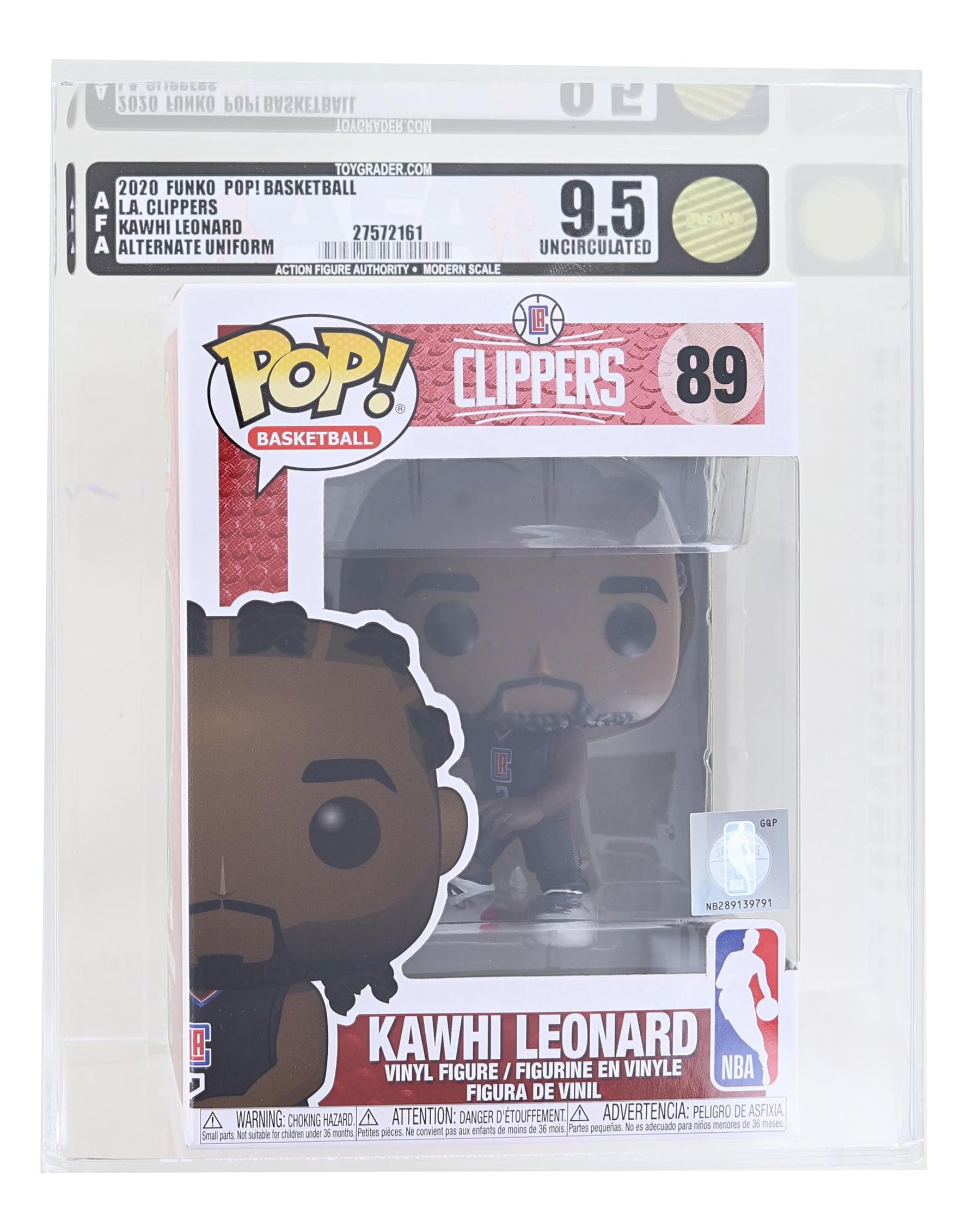 LA Clippers NBA Funko POP Vinyl Figure | Kawhi Leonard (Alternate) Graded AFA 9.5