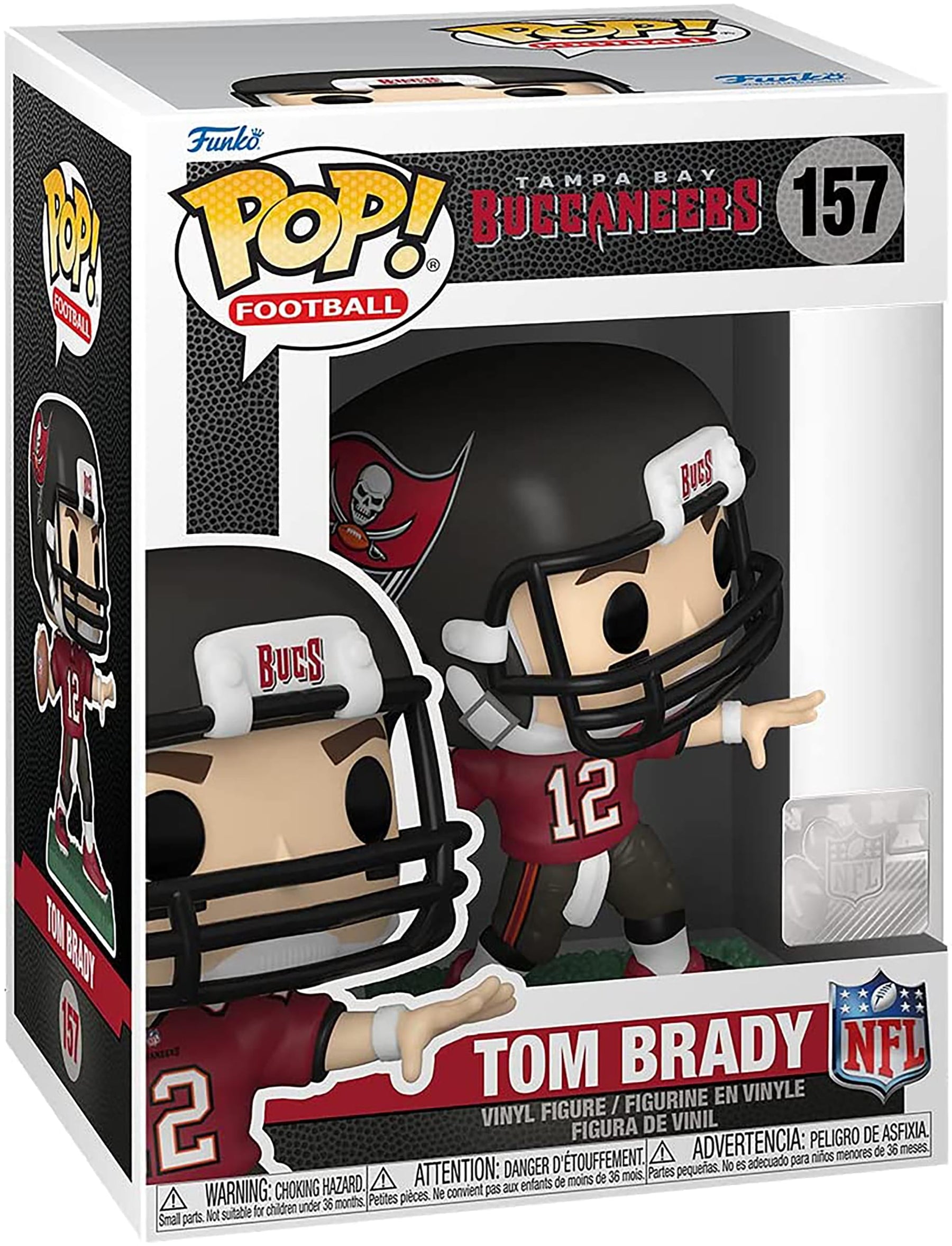 Tampa Bay Buccaneers NFL Funko POP Vinyl Figure | Tom Brady (Home Uniform)