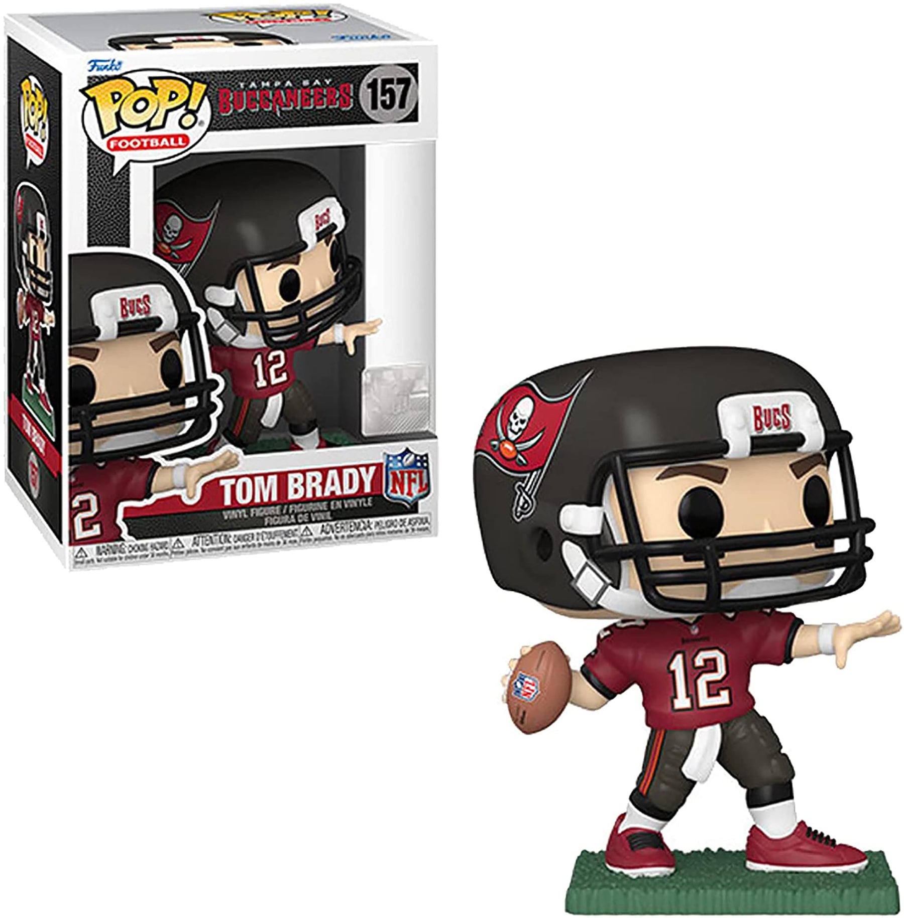 Tampa Bay Buccaneers NFL Funko POP Vinyl Figure | Tom Brady (Home Uniform)