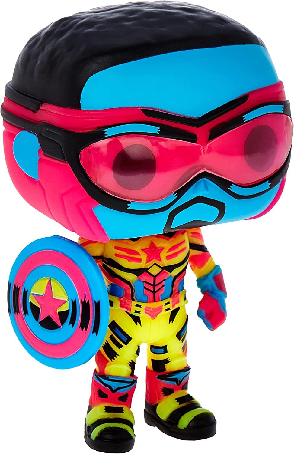 Marvel POP Vinyl Figure | Cap America (Blacklight) | Free Shipping