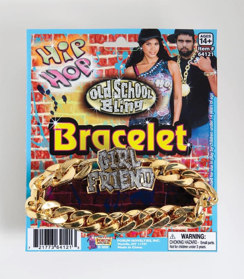 Hip Hop Rapper Girlfriend ID Bracelet Costume Jewelry Accessory