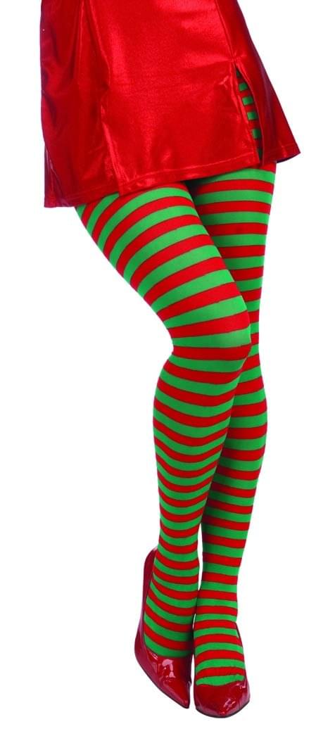 Red & Green Christmas Stockings Costume Accessory