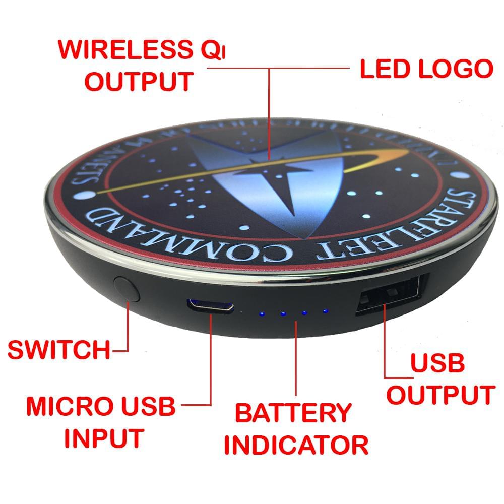 Star Trek Starfleet Command Qi Wireless Charger