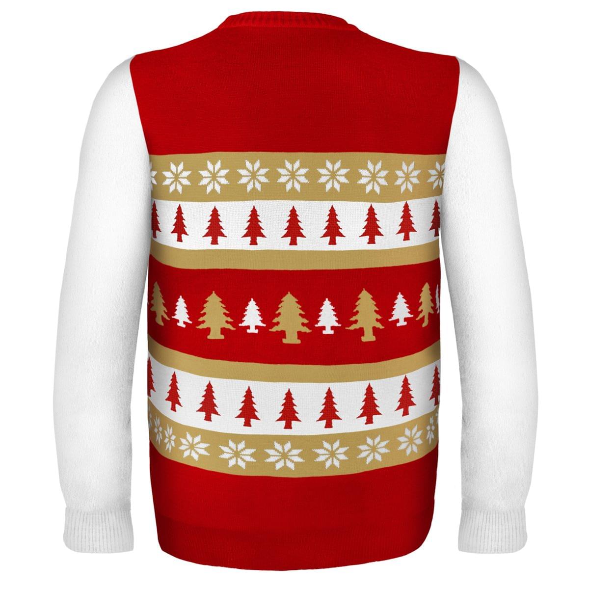 San Francisco 49Ers Wordmark NFL Ugly Sweater