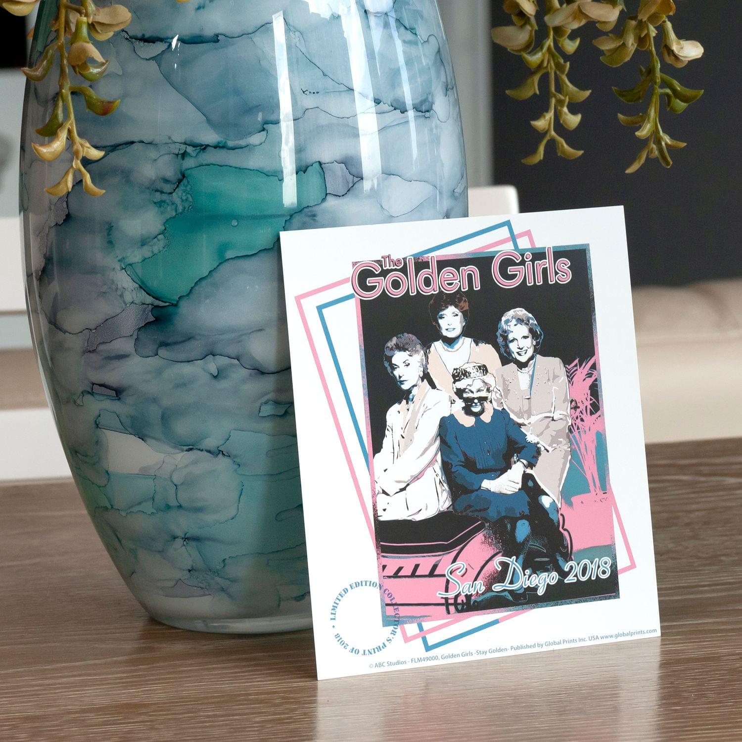 The Golden Girls 7" x 6" Print Poster SDCC 2018