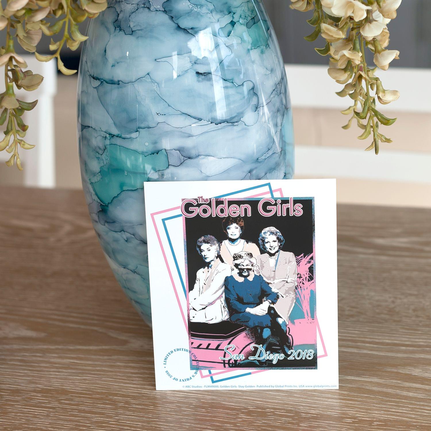 The Golden Girls 7" x 6" Print Poster SDCC 2018