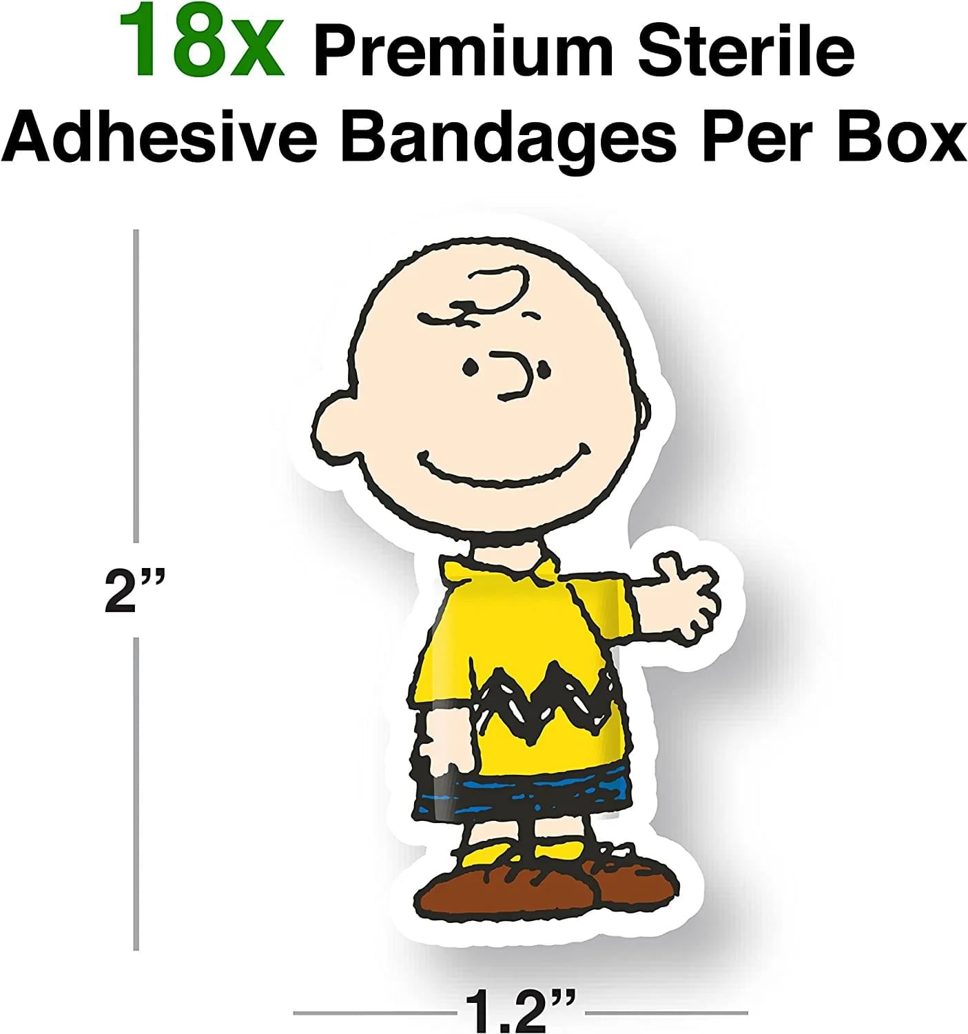 Peanuts Charlie Brown GAMAGO Bandages | Set of 18