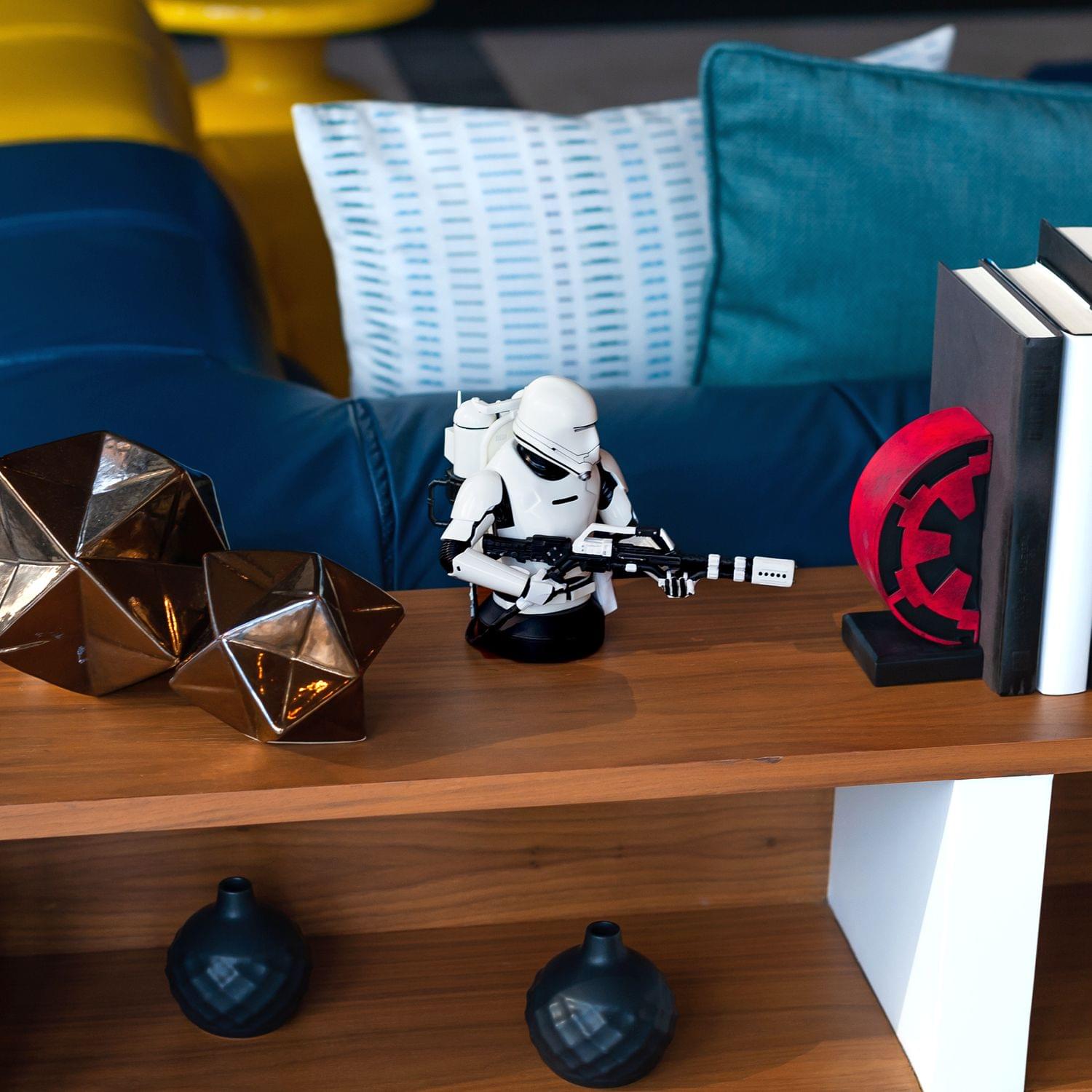Star Wars First Order Flametrooper Figure Statue | 7-Inch Character Resin Bust