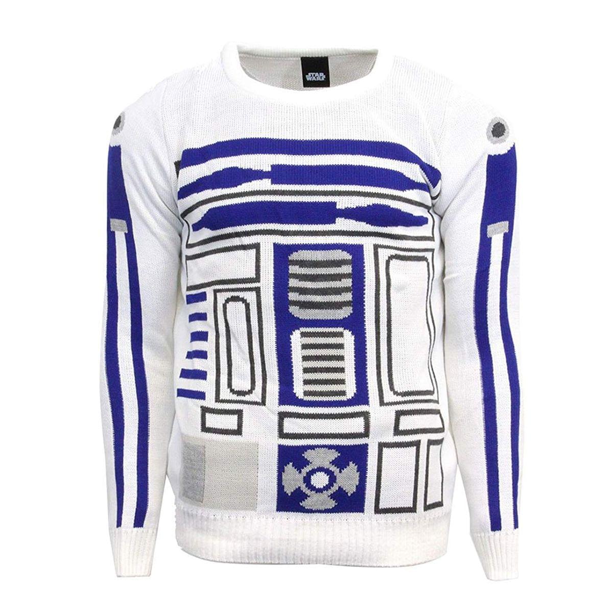 Star Wars Men's R2-D2 Adult Christmas Sweater Free Shipping