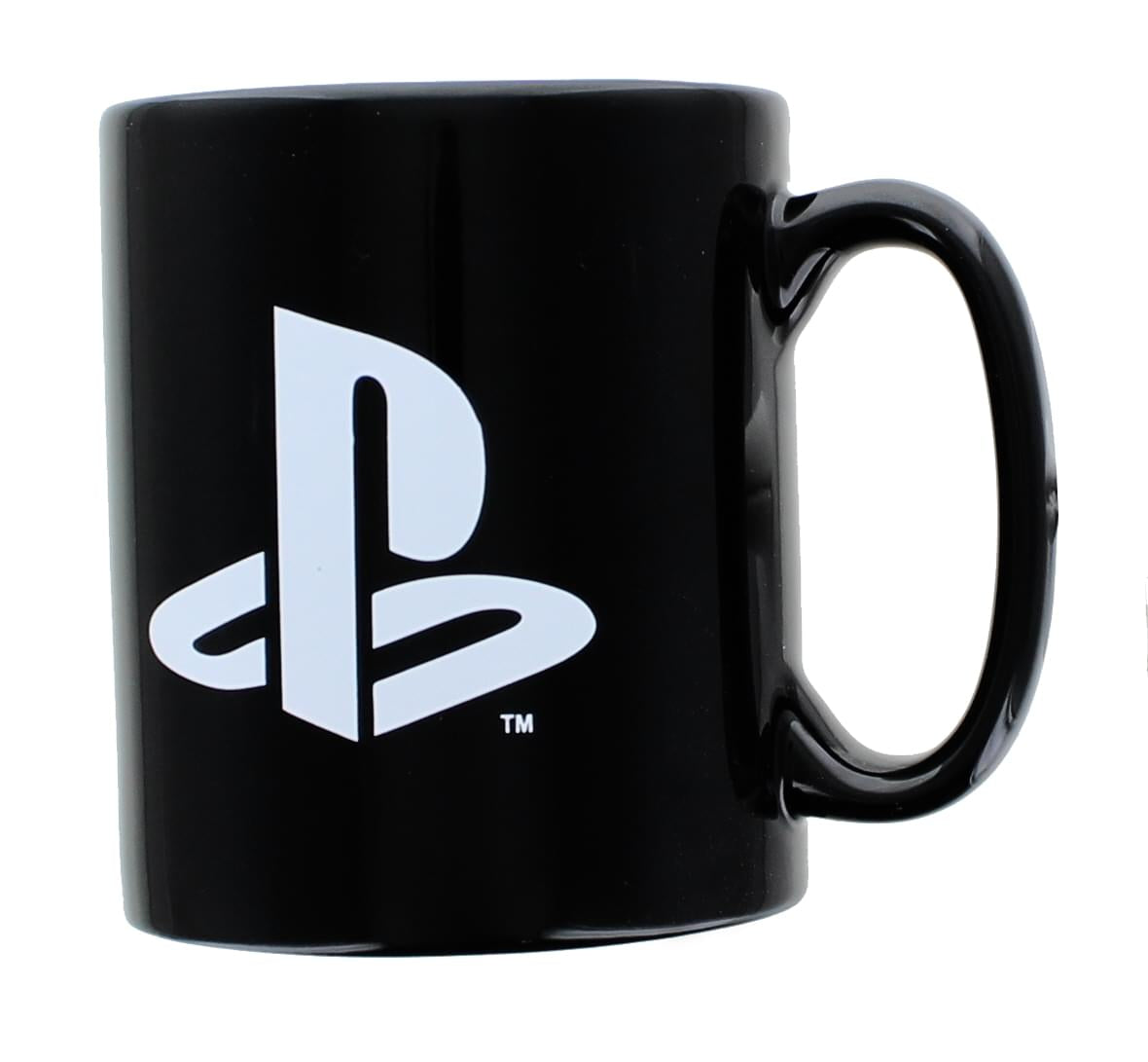 PlayStation Logo and Icons Black Ceramic Coffee Mug