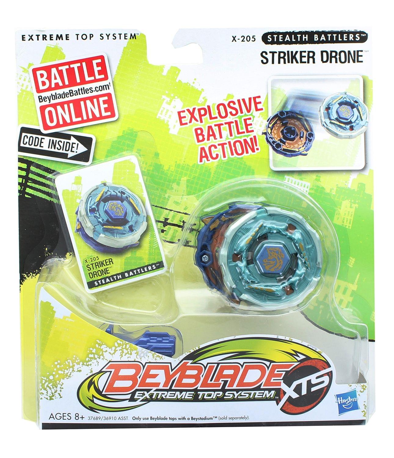 Beyblade XTS Stealth Battlers Battle Top w/ Launcher - Striker Drone