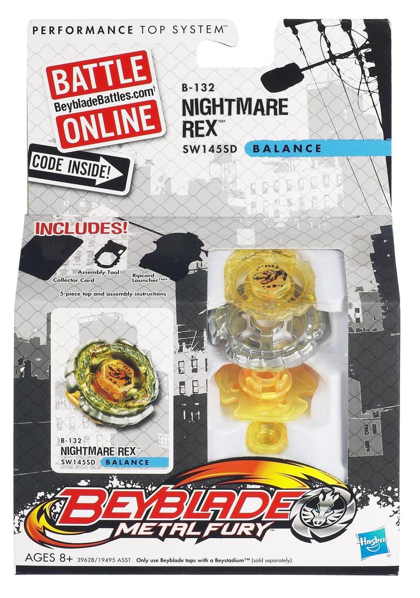 Beyblade Metal Fusion Battle Top Wave 6 B-132 Nightmare Rex