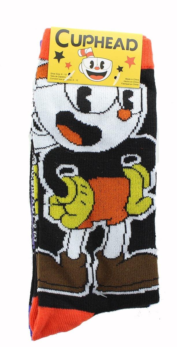 Cuphead Men's Crew Sock 2-Pack - Cuphead & King Dice