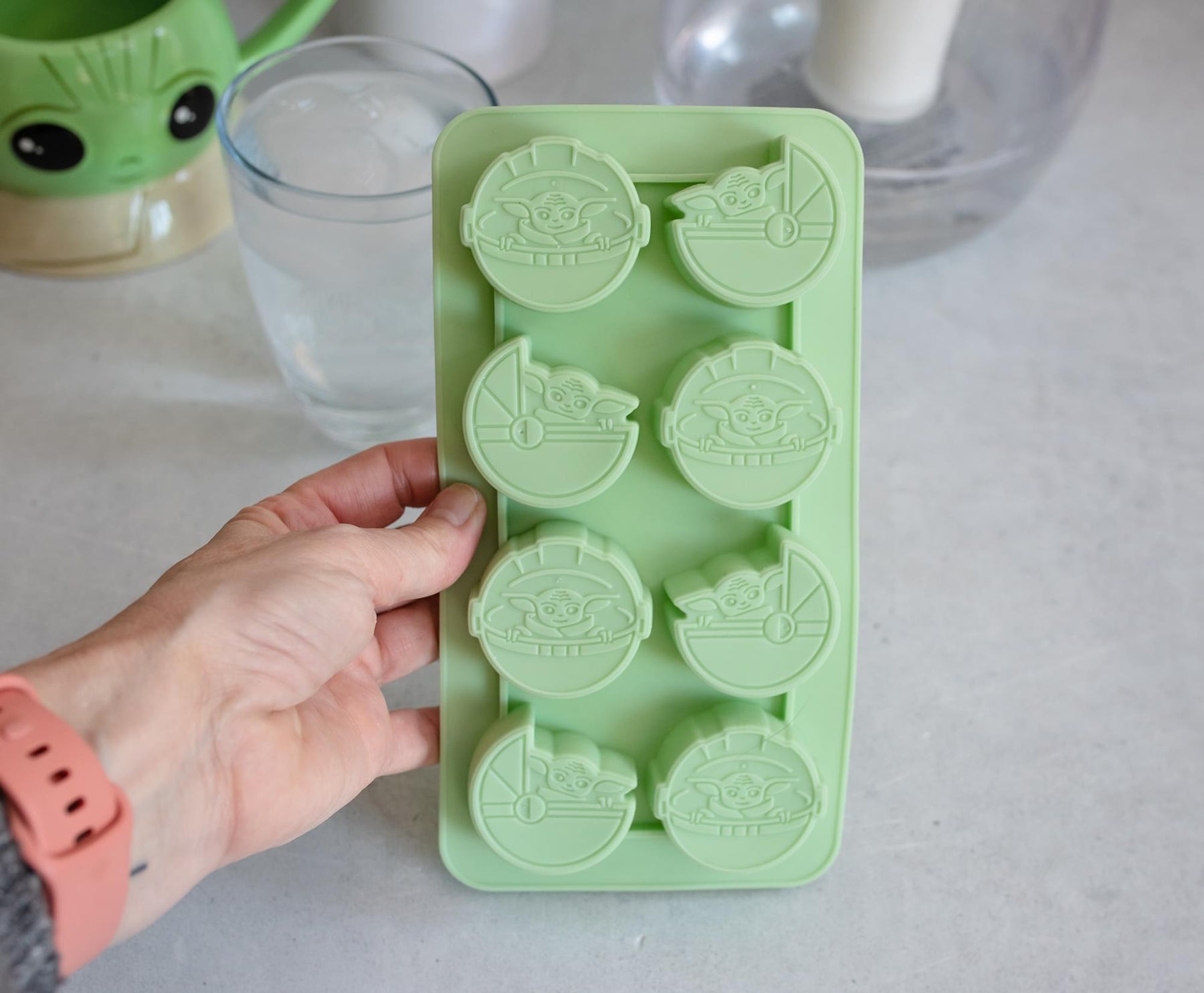 Star Wars: The Mandalorian The Child Silicone Mold Ice Cube Tray