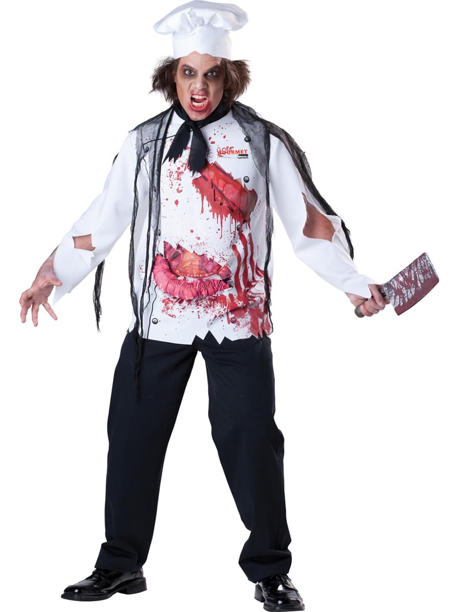 halloween zombie dress GOREmet Zombie Chef Deluxe Adult Costume