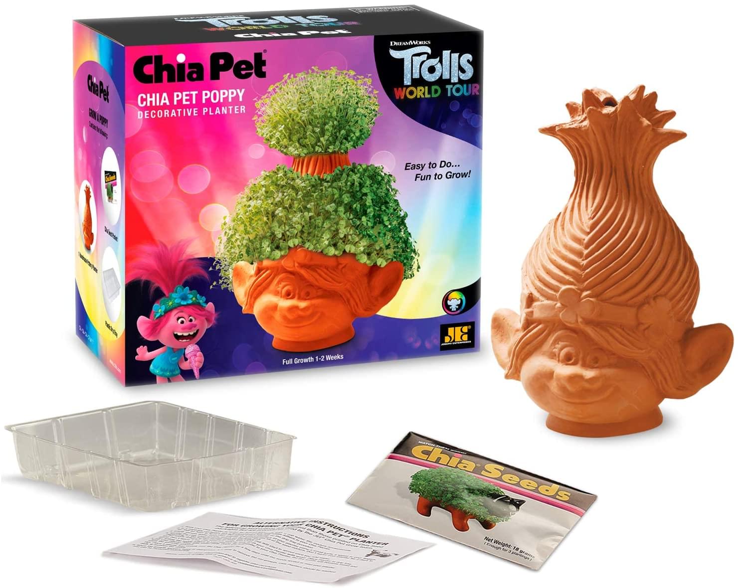Trolls World Tour Poppy Chia Pet Decorative Planter