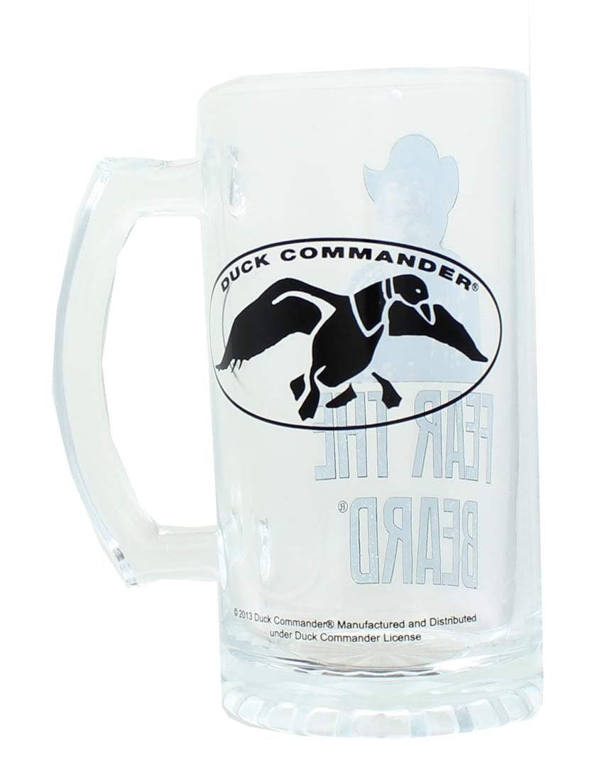 Duck Commander Si Fear The Beard Clear Beer Mug