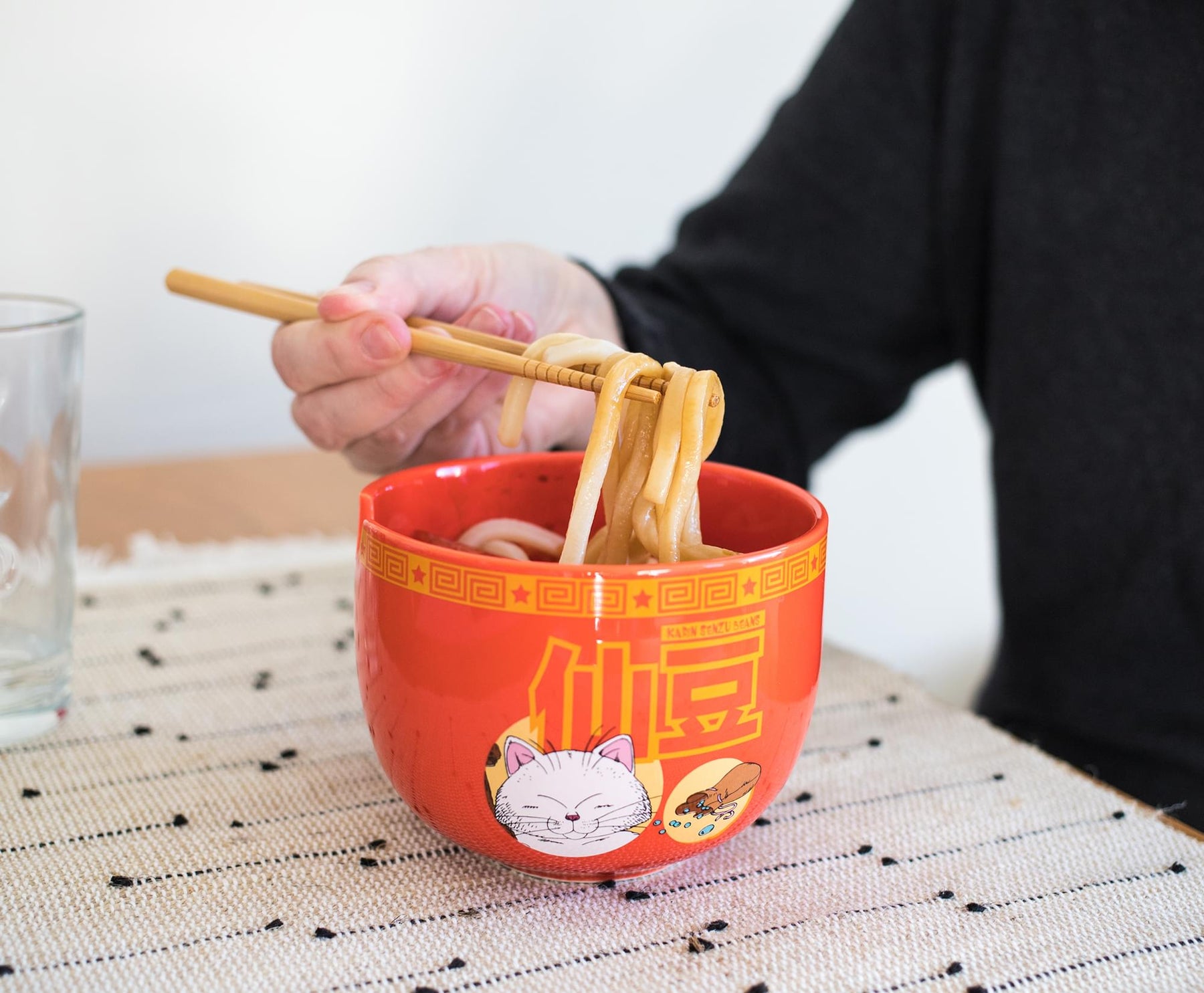 Dragon Ball Z Karin Japanese Dinnerware Set | 16-Ounce Ramen Bowl and Chopsticks