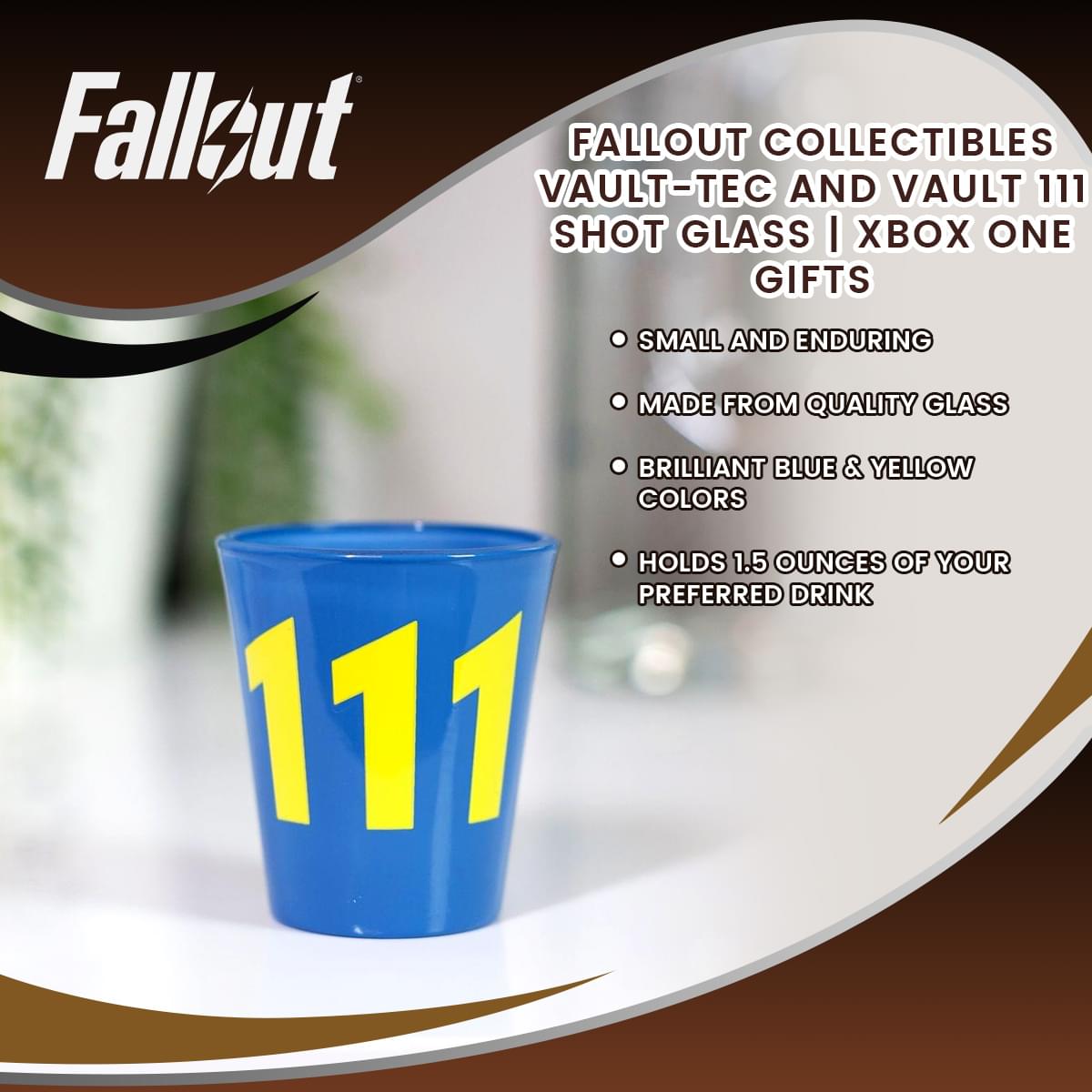 Fallout Collectibles | Vault-Tec and Vault 111 Shot Glass
