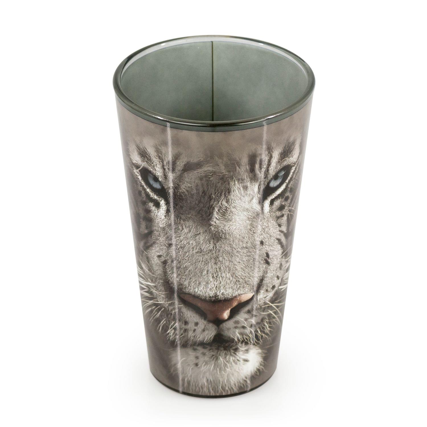White Tiger Collectible Animal Print Glass | White Tiger 16-Ounce Pint Glass