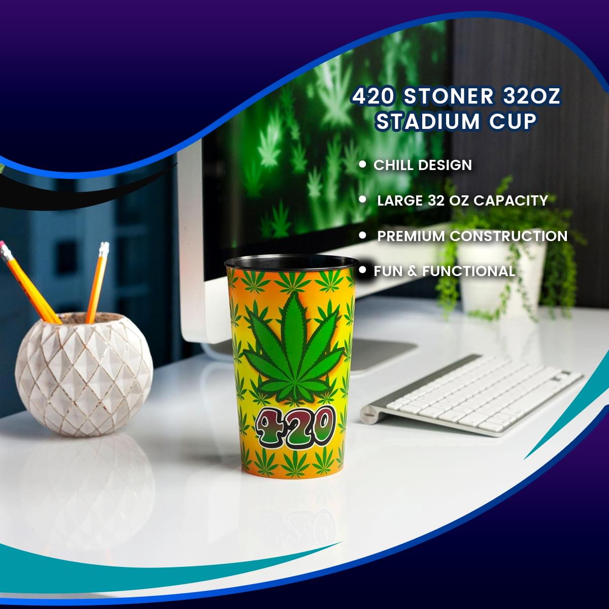 420 Stoner 32oz Stadium Cup