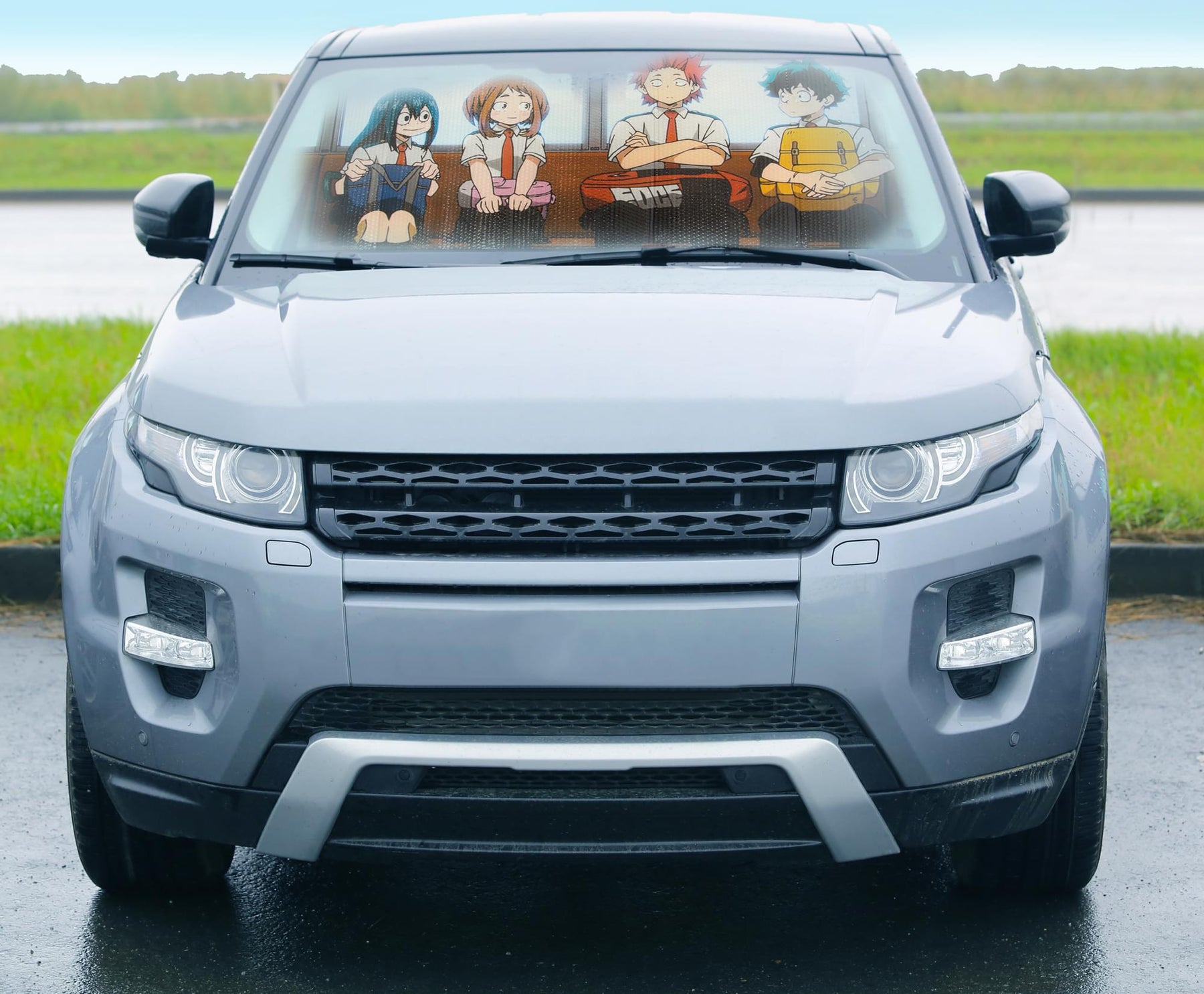 My Hero Academia Characters Sunshade for Car Windshield | 58 x 28 Inches