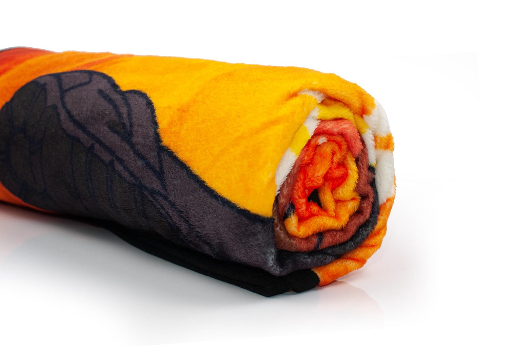 Naruto With Kanji Symbols Large Anime Fleece Throw Blanket | 60 x 45 Inches