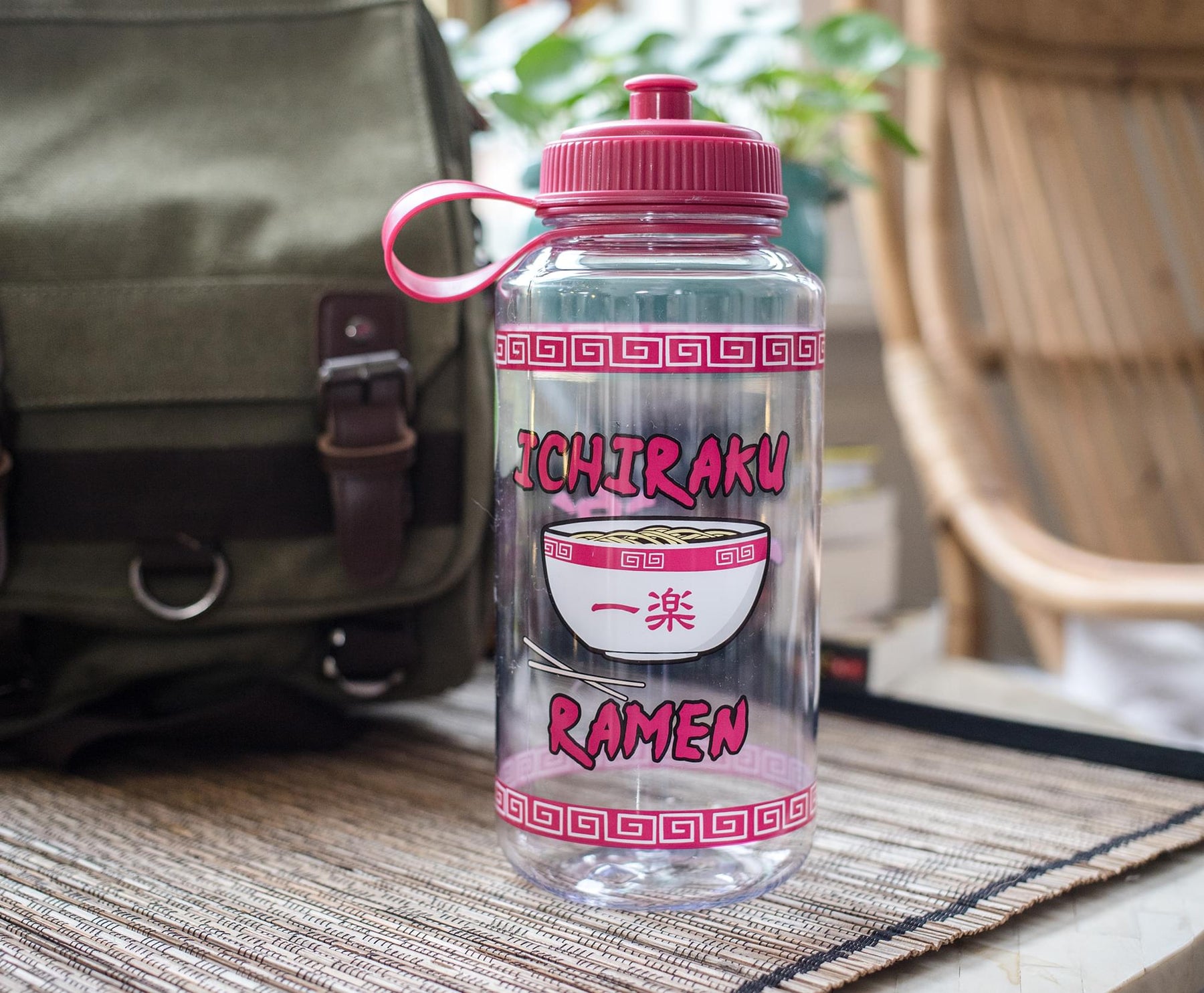 Naurto Shippuden Ichiraku Ramen Plastic Water Bottle | Holds 32 Ounces