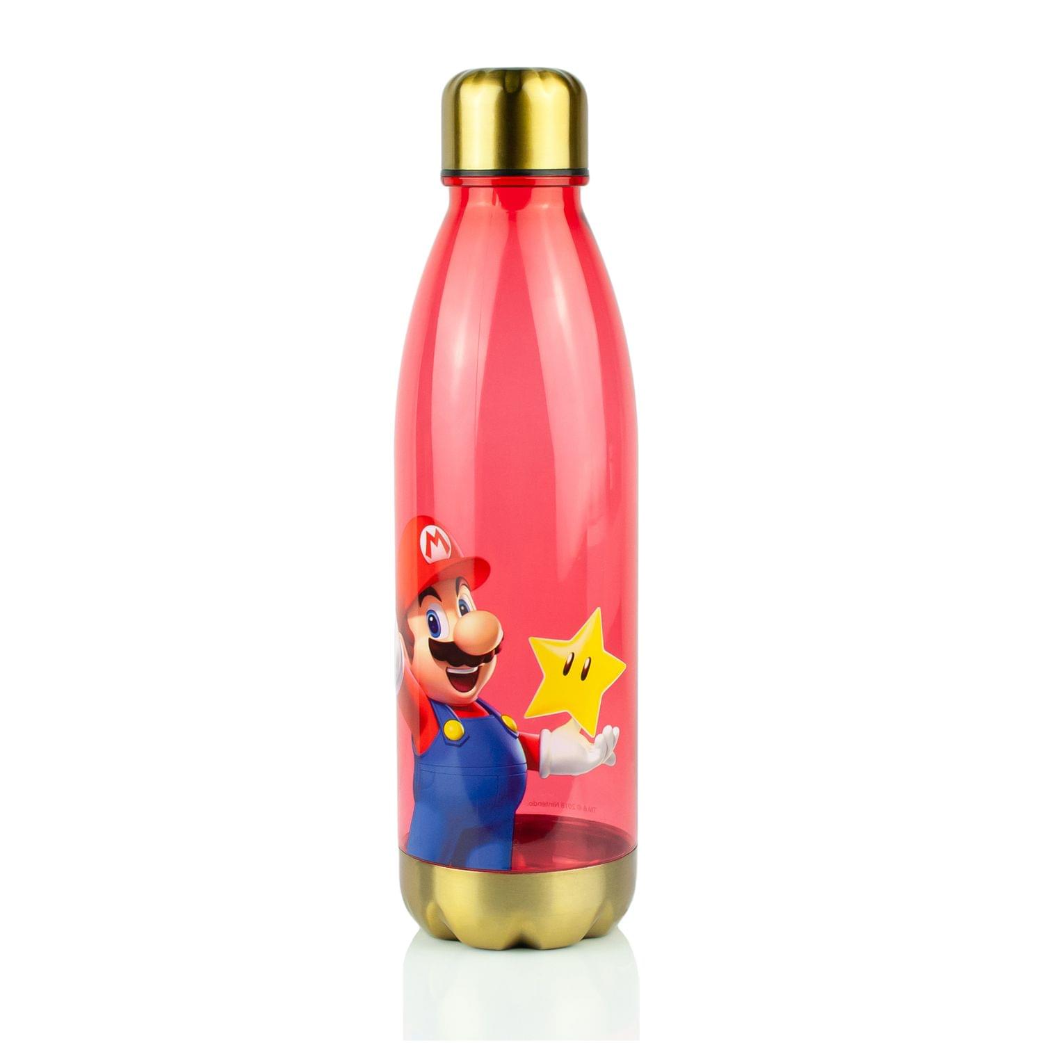 Super Mario Bros Red Plastic Water Bottle | 20 oz