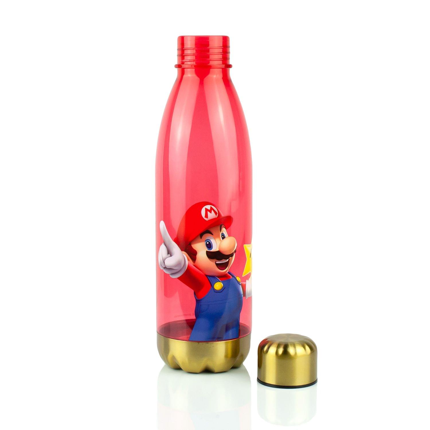 Super Mario Bros Red Plastic Water Bottle | 20 oz