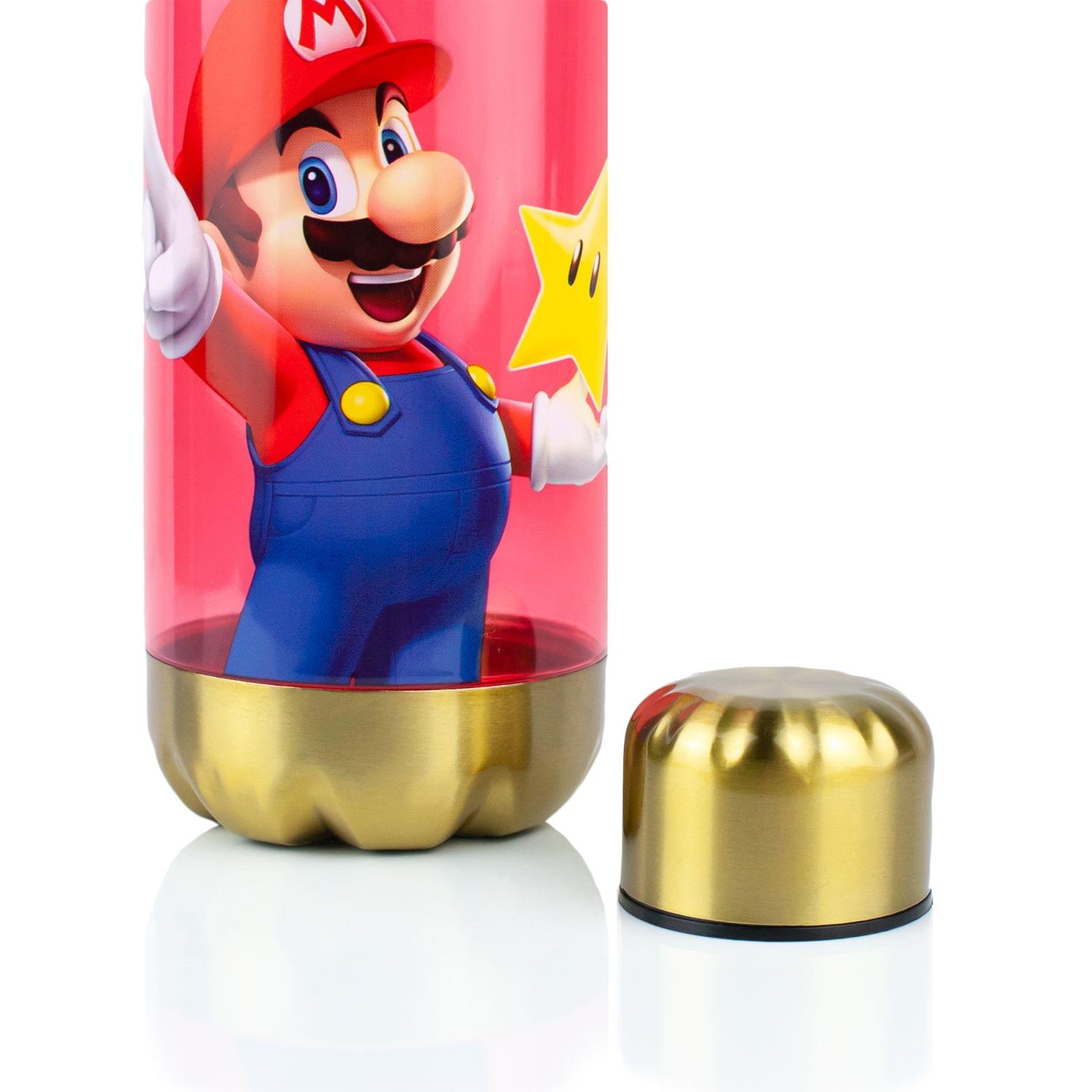 Super Mario Bros Red Plastic Water Bottle | 20 oz