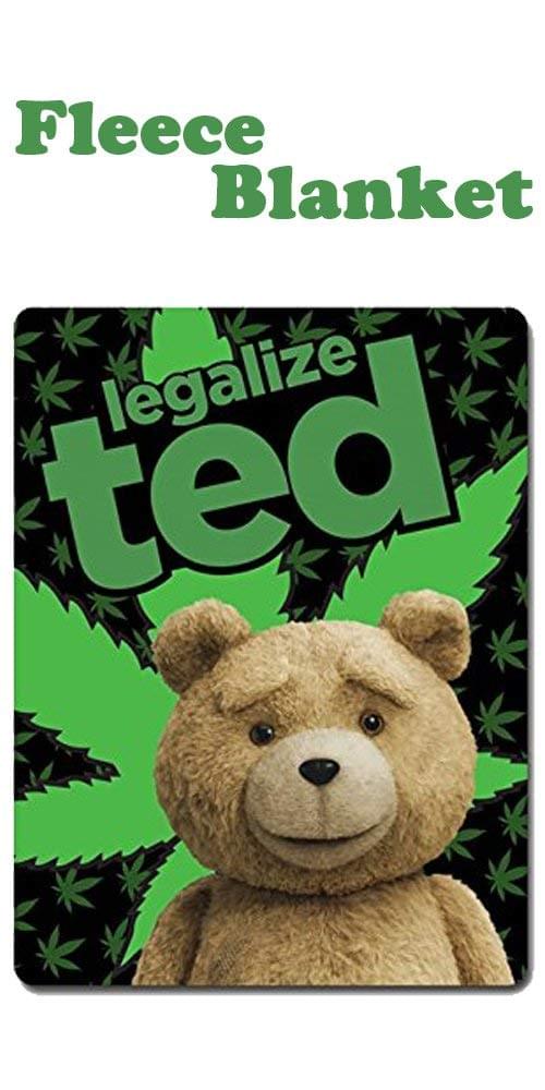 Ted 2 Legalize Ted Lightweight Fleece Throw Blanket | 45 x 60 Inches