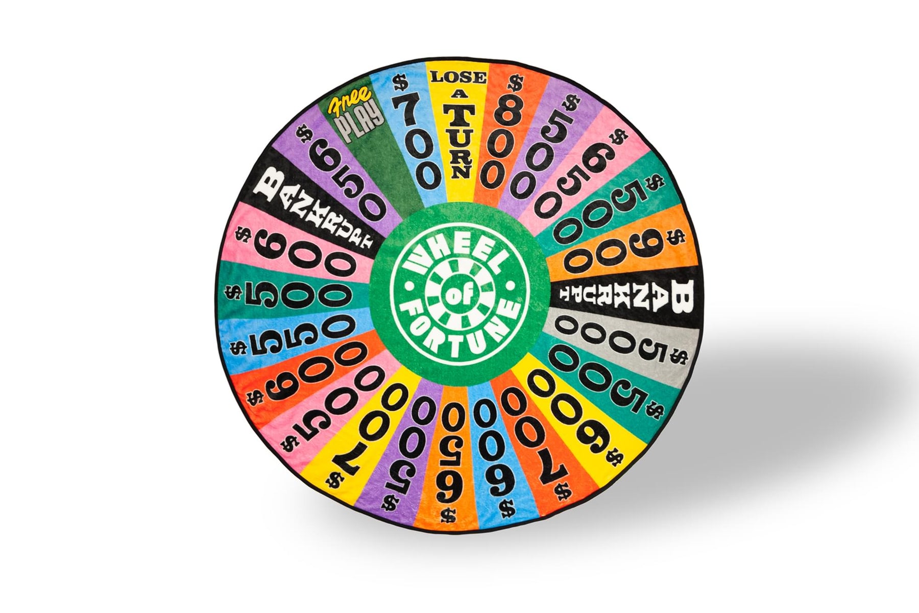 Wheel Of Fortune Game Show Spin Wheel Fleece Throw Blanket | Measures 59 Inches
