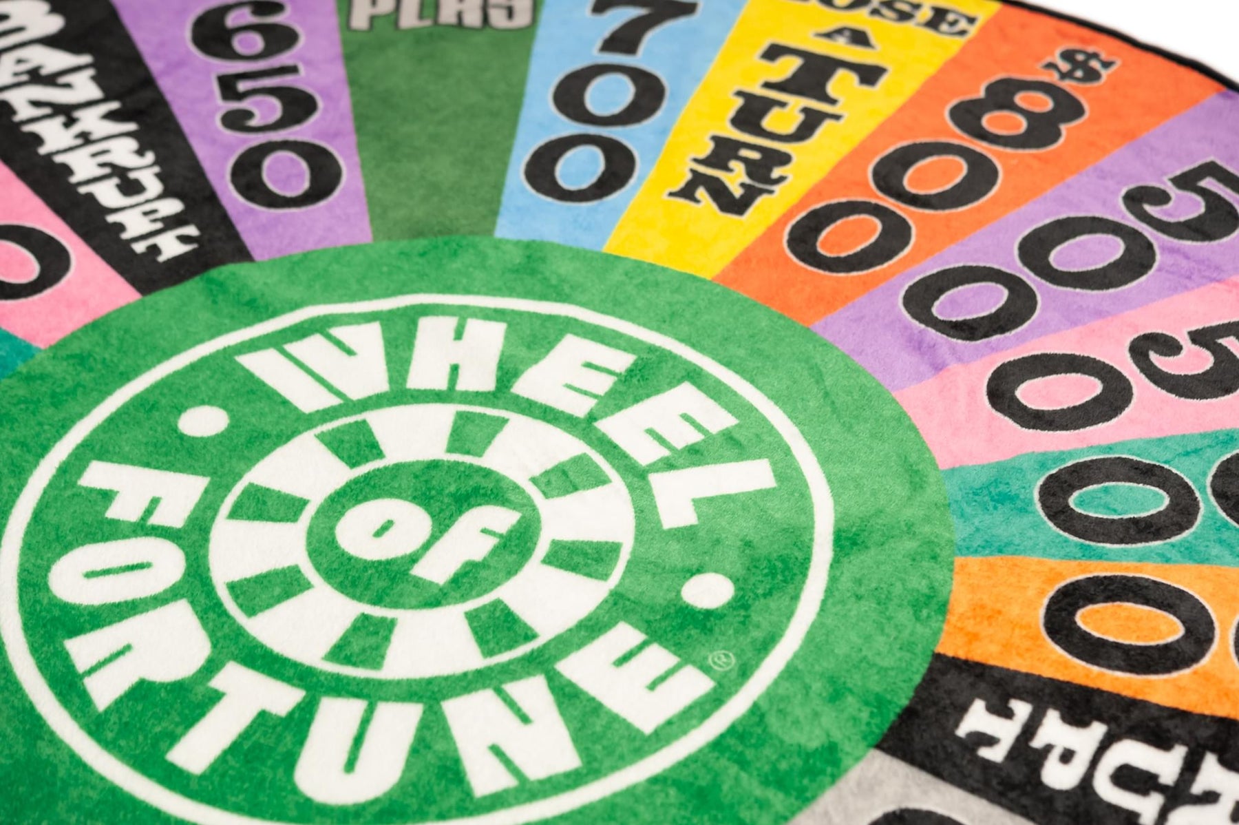 Wheel Of Fortune Game Show Spin Wheel Fleece Throw Blanket | Measures 59 Inches
