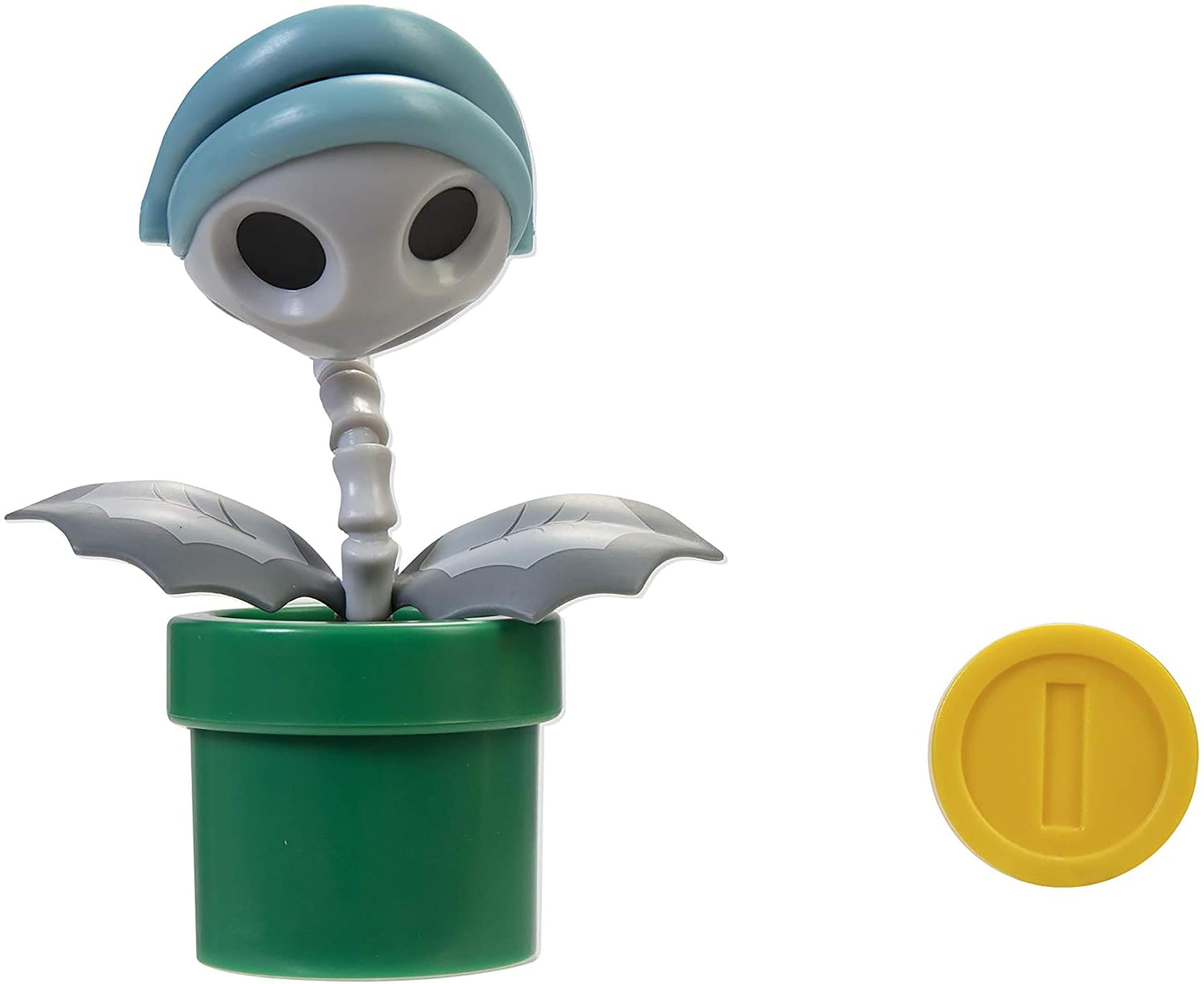 Super Mario World of Nintendo 4 Inch Figure | Bone Piranha Plant