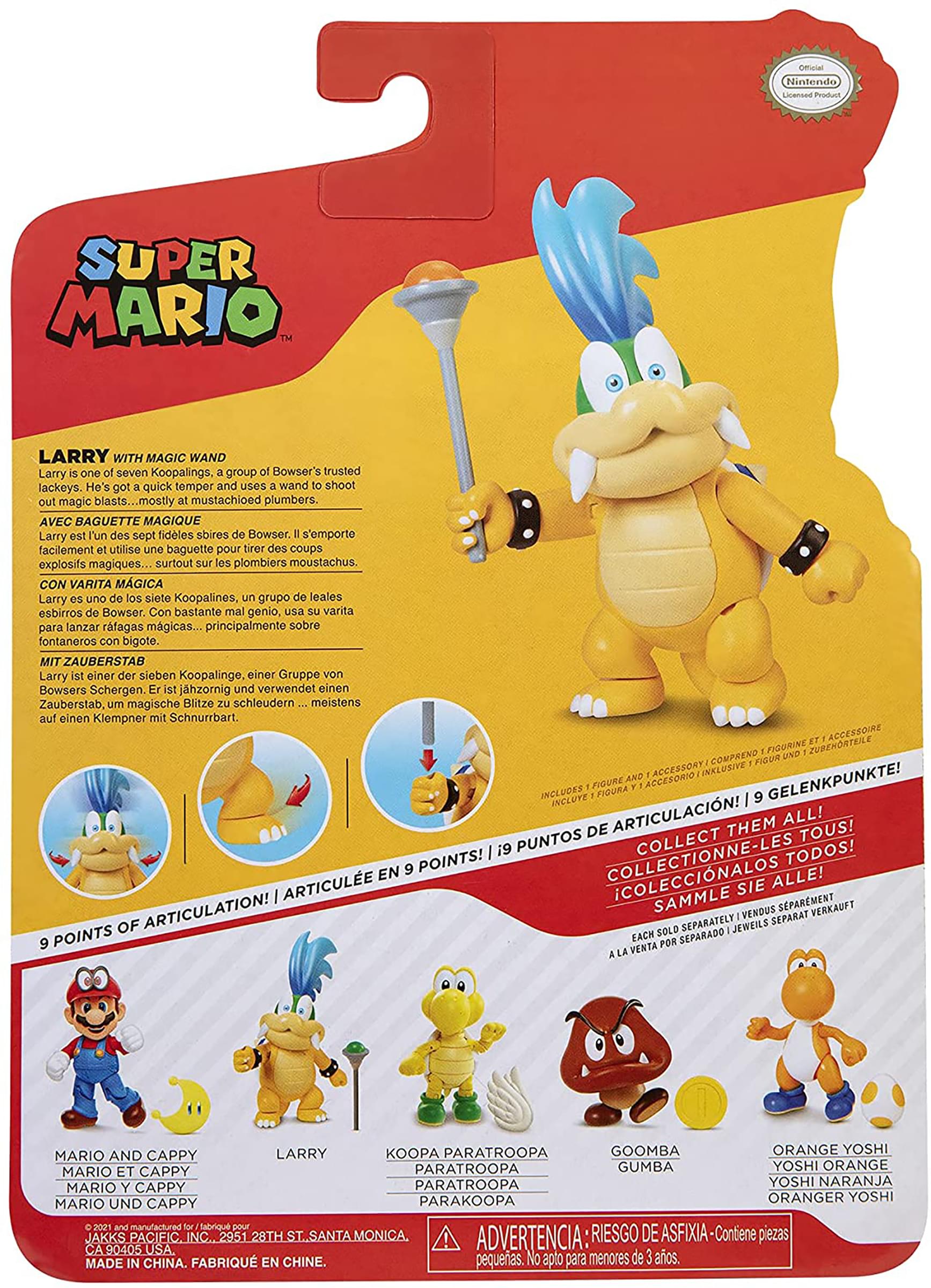Super Mario World of Nintendo 4 Inch Figure | Larry
