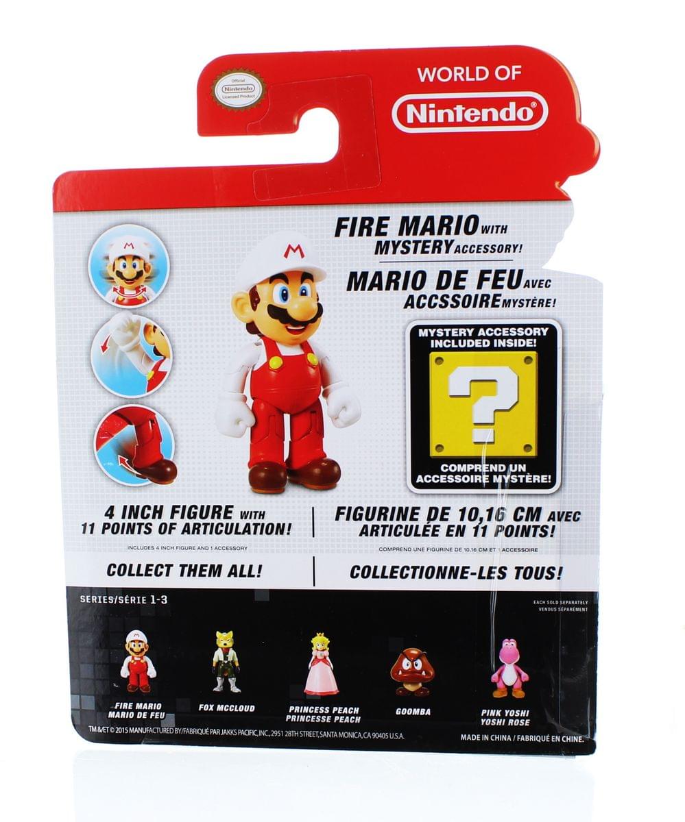 Super Mario Bros. 4" Figures Series 3 Mario w/ Fire Flower