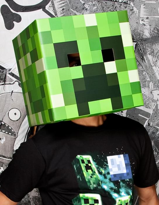 Creeper Cardboard Costume Mask | Free Shipping