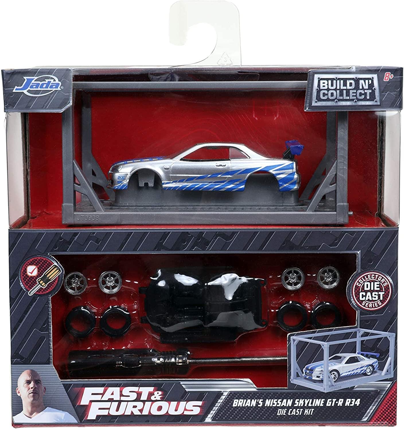 Fast & Furious Build N Collect 1:55 Die Cast Vehicle | Nissan Skyline GT-R