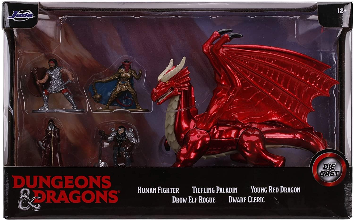 Dungeons & Dragons Nano Metalfigs Deluxe Pack | 5 Die-Cast Metal Figures