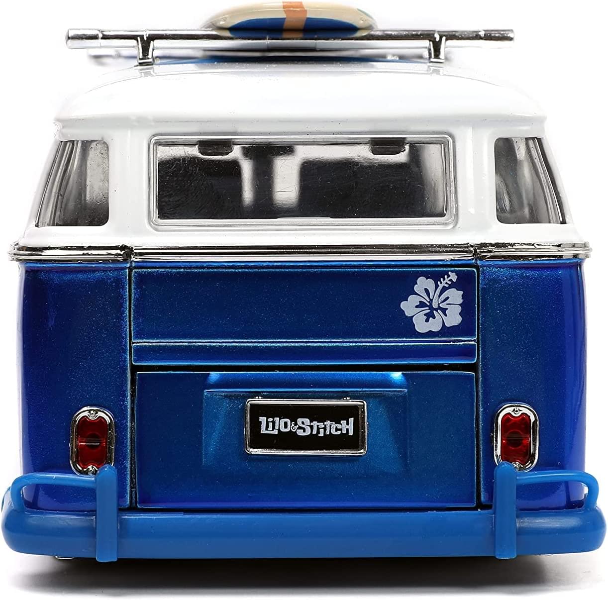 Disney 1:24 Lilo & Stitch Volkswagen T1 Bus Diecast Car and Figure