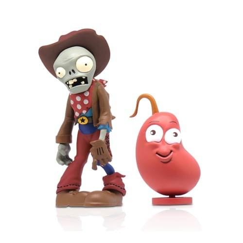 Plants Vs Zombies Cowboy Zombie & Chili Bean 3 Action Figur