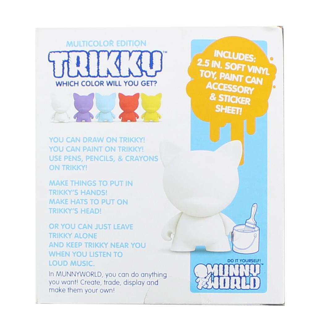 Munny Wolrd Trikky 2.5" Blind Box DIY Figure, One Random