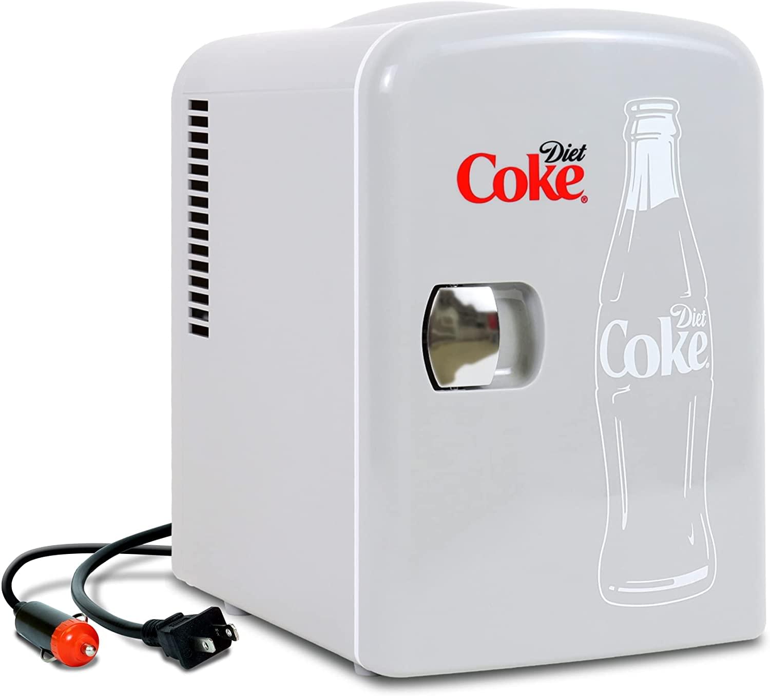 Diet Coke 4L Compact Personal Travel Fridge Free Shipping