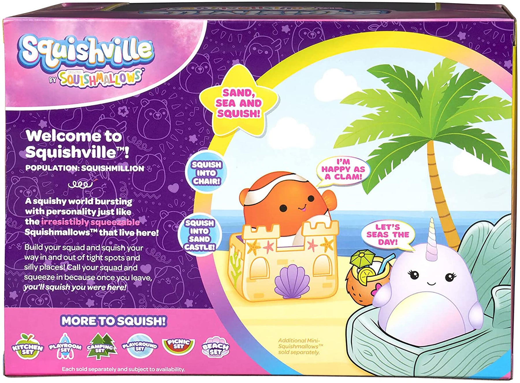 Squishville Mini Squishmallow Plush | Beach Set