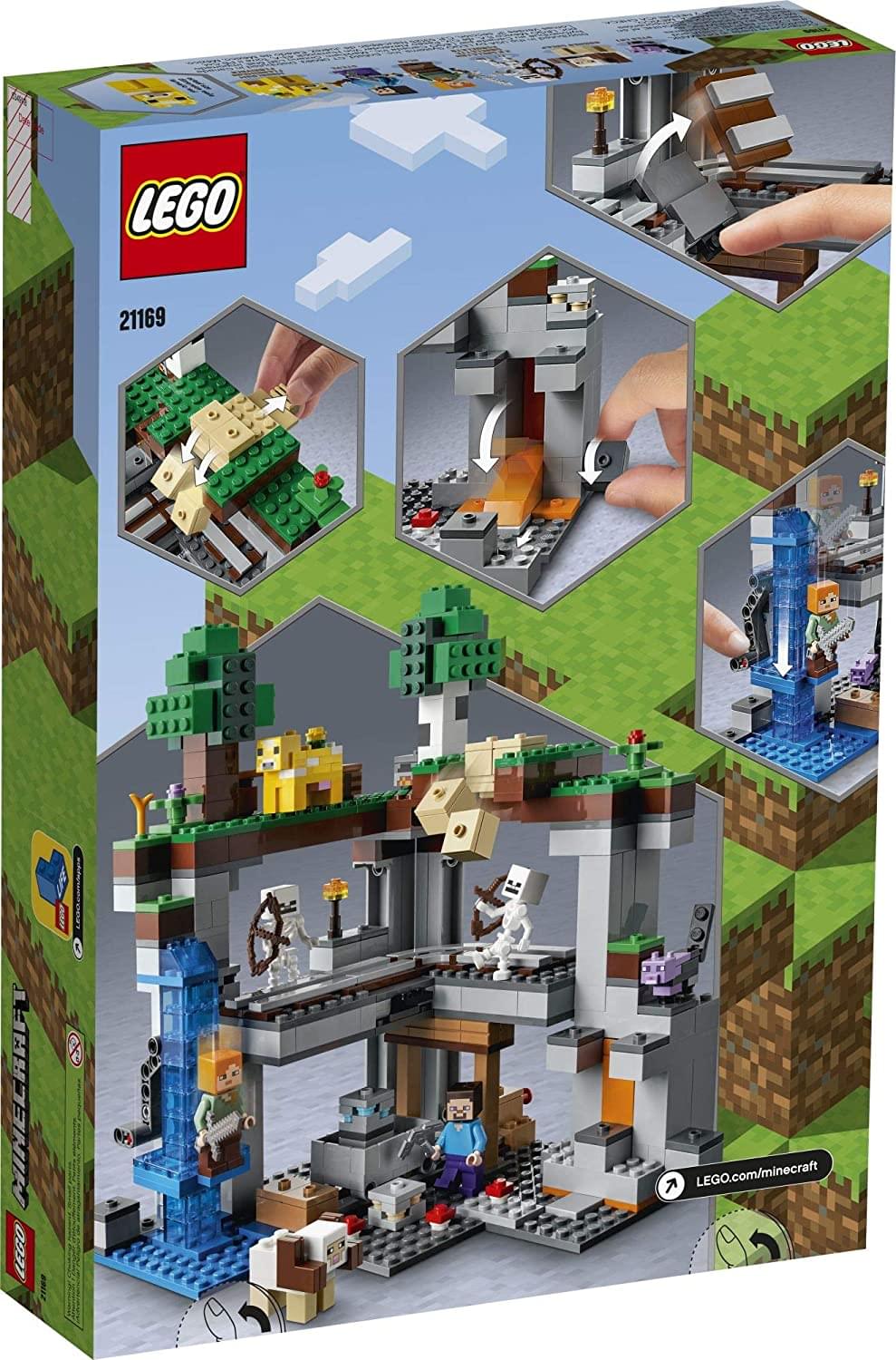 LEGO Minecraft 21169 The First Adventure 542 Piece Building Kit